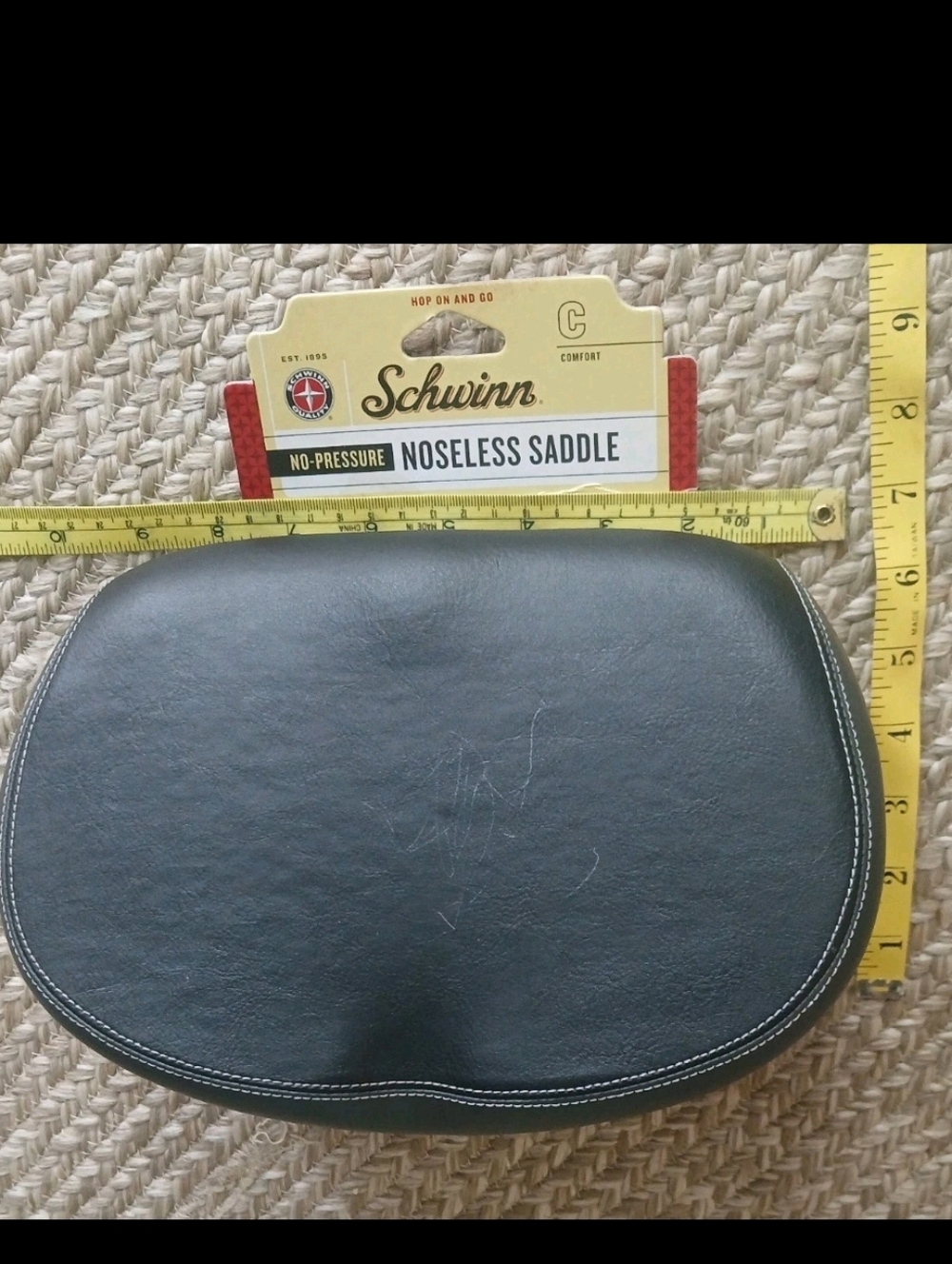 Schwinn Black Bicycle Seat No Pressure Noseless Saddle NWT - Picture 12 of 16